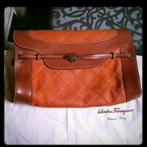 Authentic Salvatore Ferragamo Large Clutch